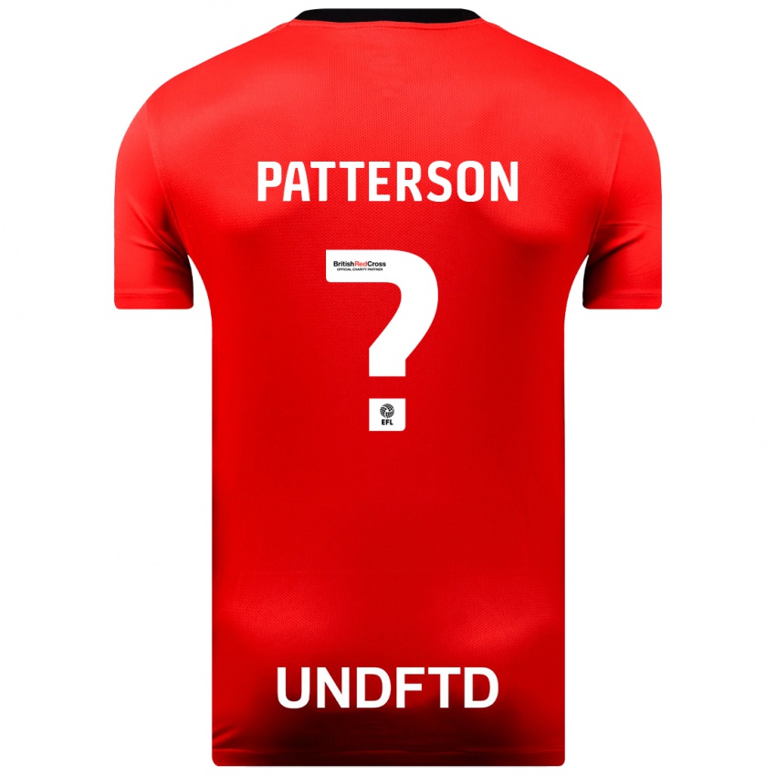 Mænd Rico Patterson #0 Rød Udebane Spillertrøjer 2023/24 Trøje T-Shirt