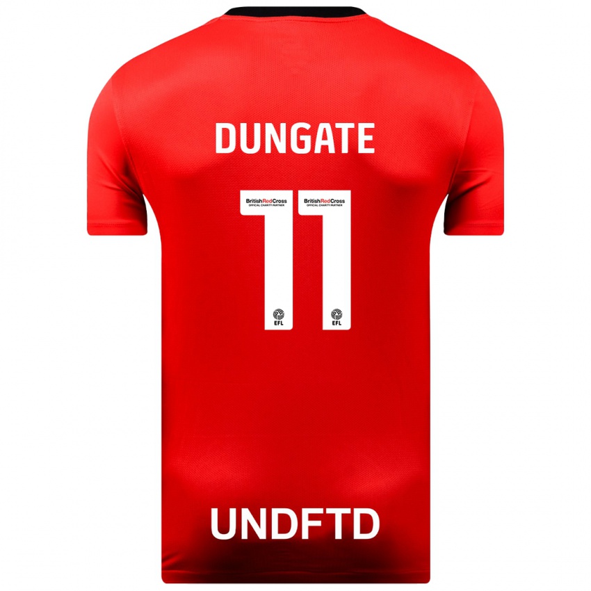 Mænd Katie Dungate #11 Rød Udebane Spillertrøjer 2023/24 Trøje T-Shirt