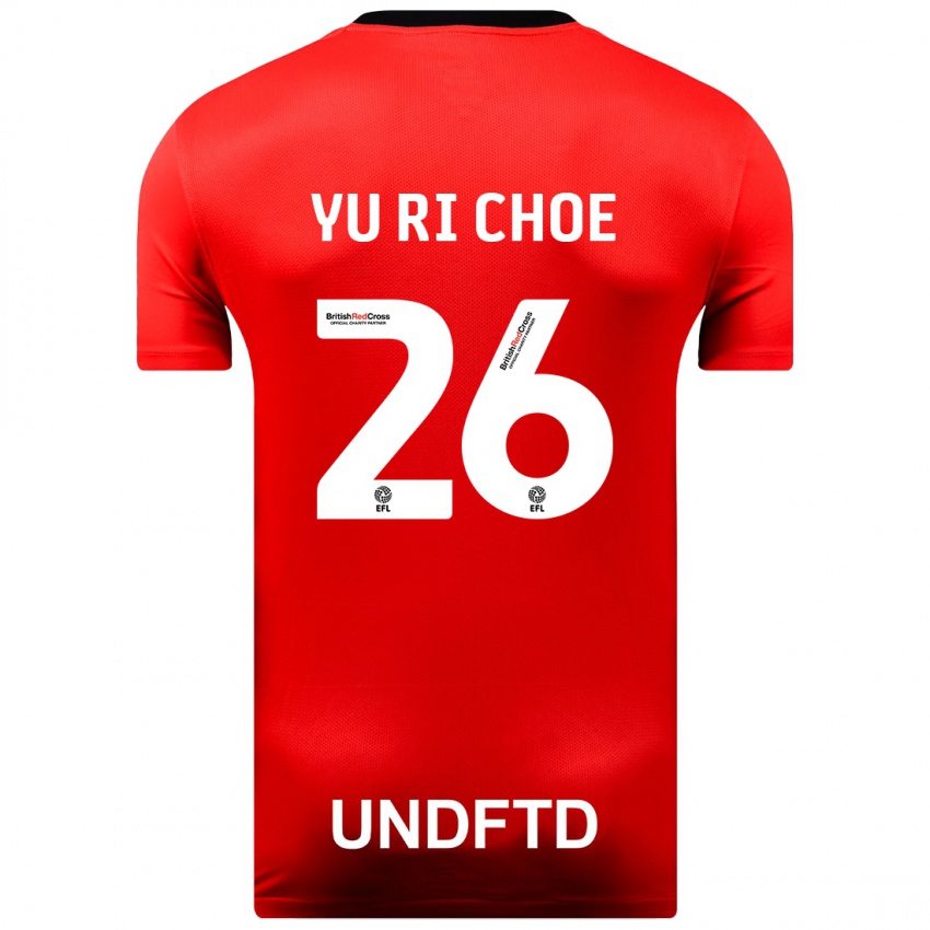 Mænd Yu-Ri Choe #26 Rød Udebane Spillertrøjer 2023/24 Trøje T-Shirt