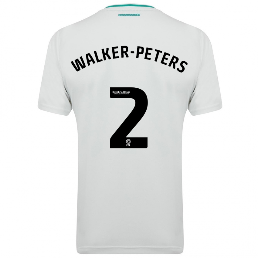 Mænd Kyle Walker-Peters #2 Hvid Udebane Spillertrøjer 2023/24 Trøje T-Shirt