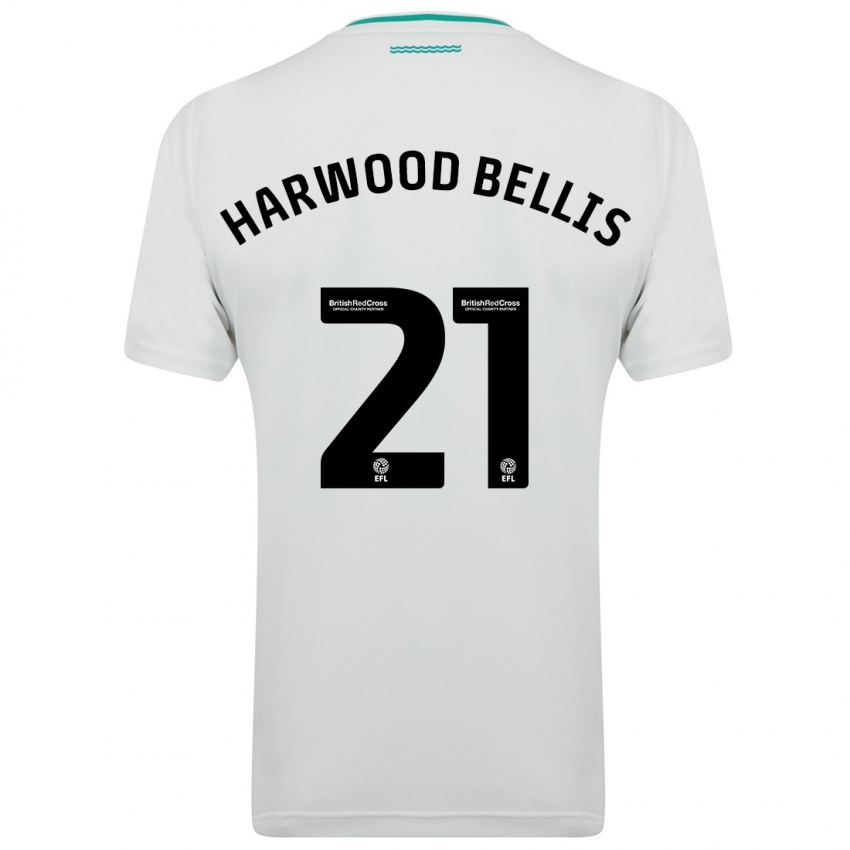 Mænd Taylor Harwood-Bellis #21 Hvid Udebane Spillertrøjer 2023/24 Trøje T-Shirt
