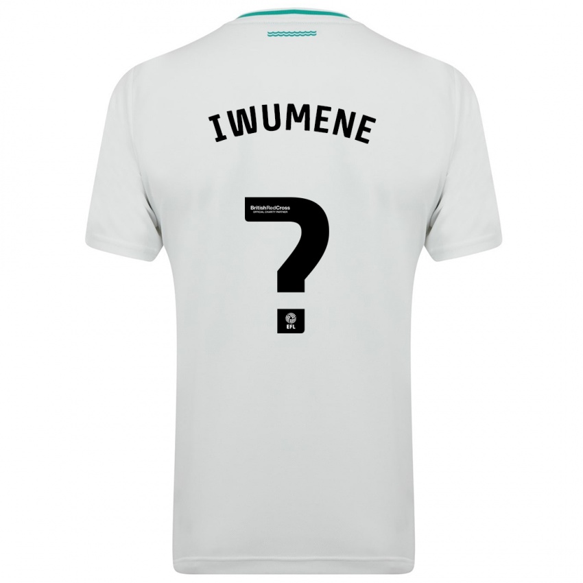 Mænd Alex Stepien-Iwumene #0 Hvid Udebane Spillertrøjer 2023/24 Trøje T-Shirt