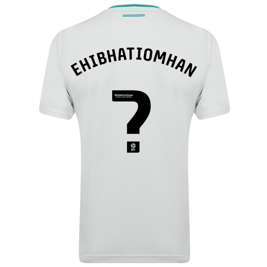 Mænd Princewill Ehibhatiomhan #0 Hvid Udebane Spillertrøjer 2023/24 Trøje T-Shirt