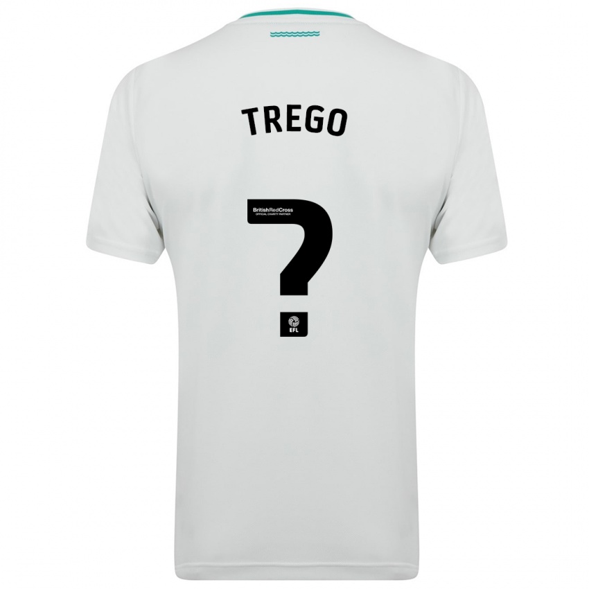 Mænd Dexter Trego #0 Hvid Udebane Spillertrøjer 2023/24 Trøje T-Shirt