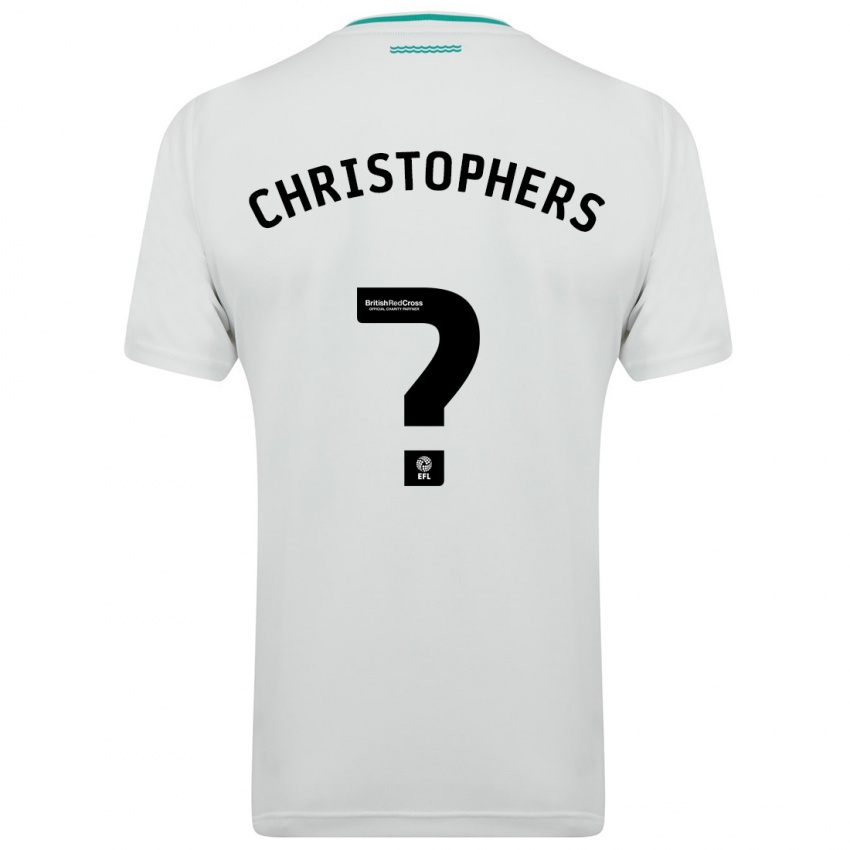 Mænd Leo Christophers #0 Hvid Udebane Spillertrøjer 2023/24 Trøje T-Shirt