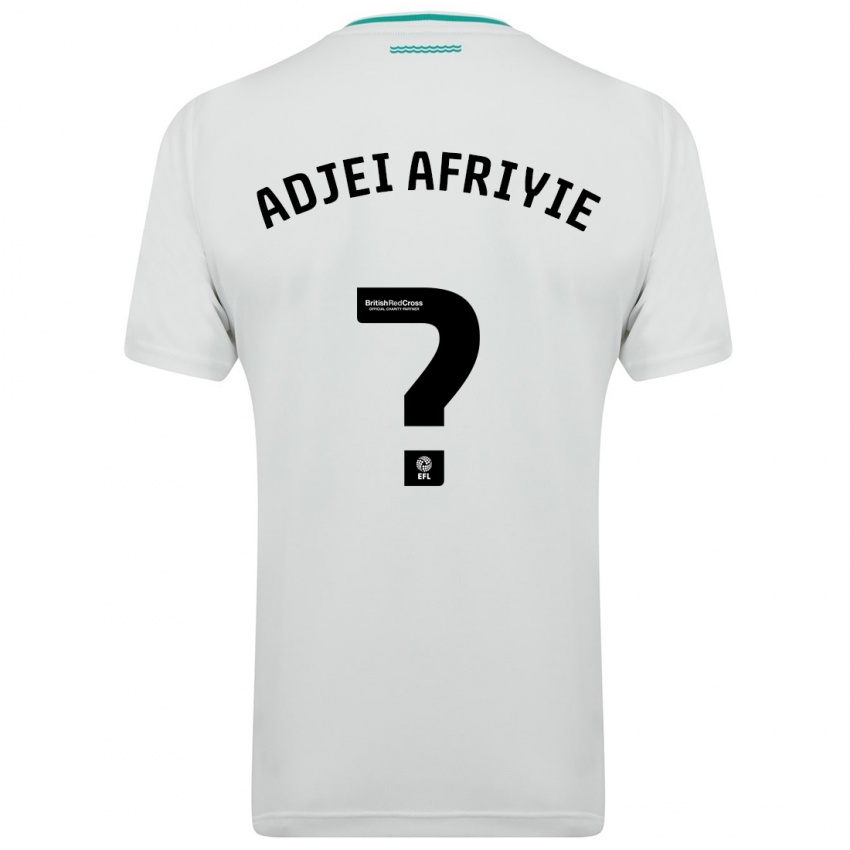 Mænd Hansel Adjei-Afriyie #0 Hvid Udebane Spillertrøjer 2023/24 Trøje T-Shirt