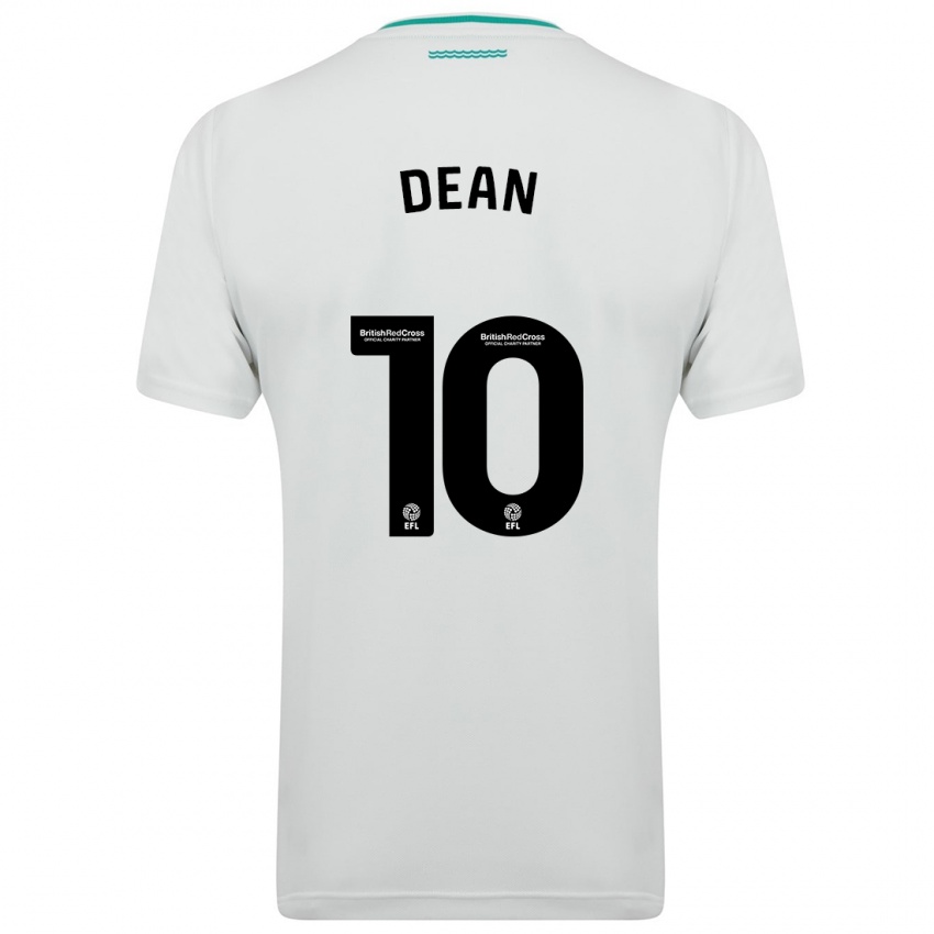 Mænd Rianna Dean #10 Hvid Udebane Spillertrøjer 2023/24 Trøje T-Shirt