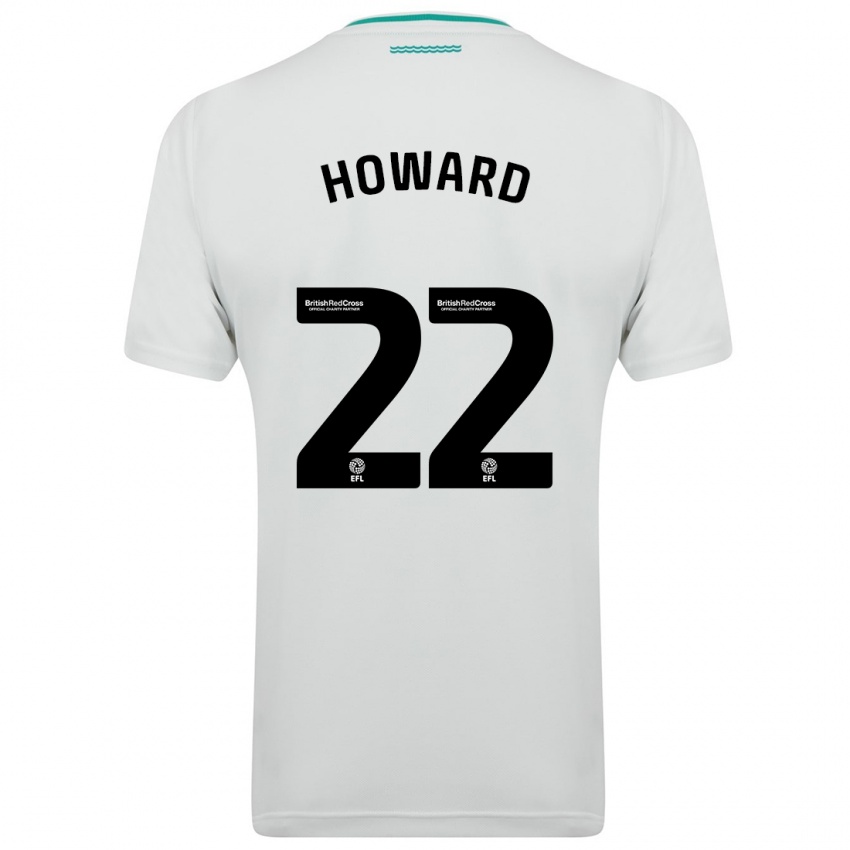 Mænd Bethany-May Howard #22 Hvid Udebane Spillertrøjer 2023/24 Trøje T-Shirt