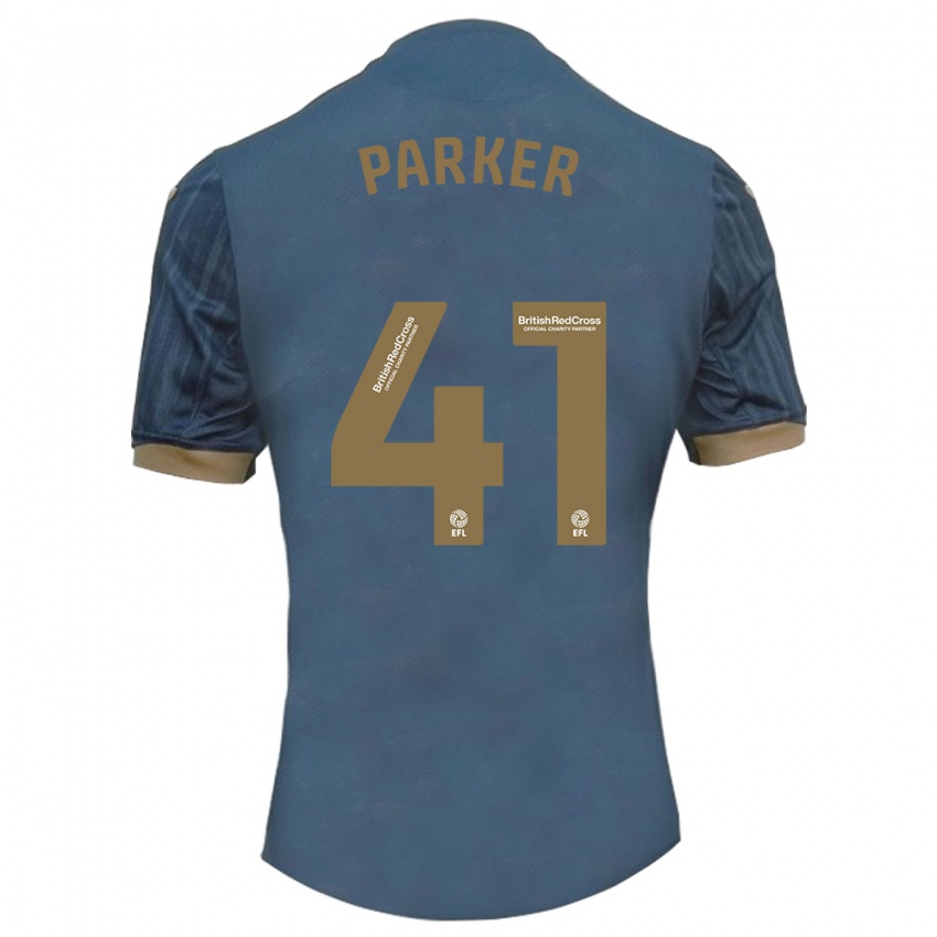 Mænd Sam Parker #41 Mørk Blågrøn Udebane Spillertrøjer 2023/24 Trøje T-Shirt