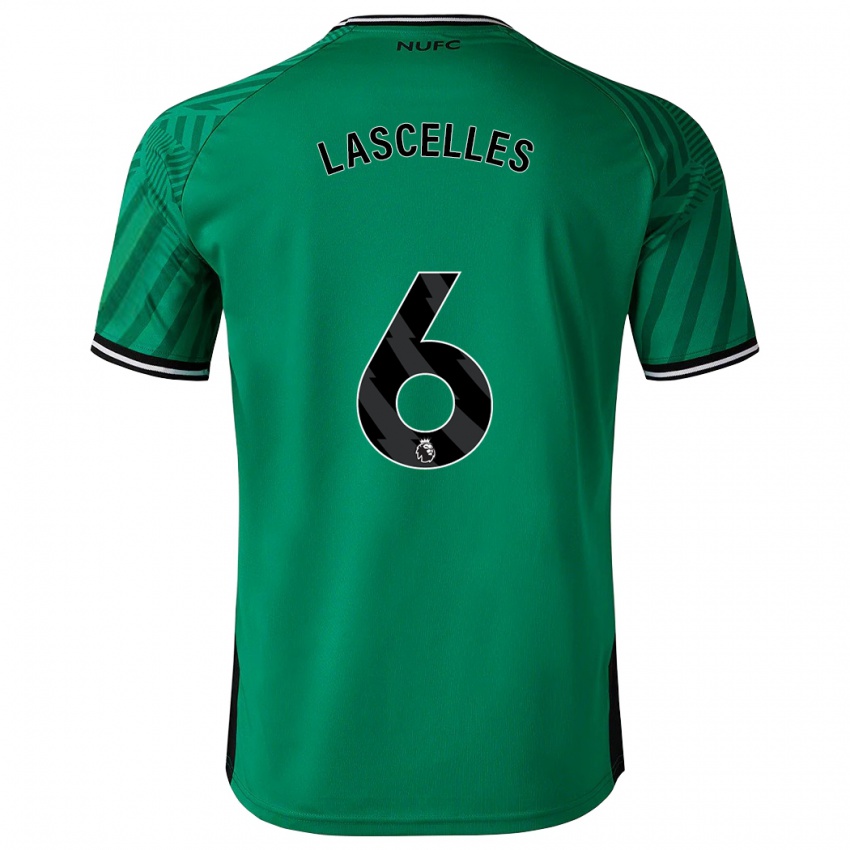 Mænd Jamaal Lascelles #6 Grøn Udebane Spillertrøjer 2023/24 Trøje T-Shirt