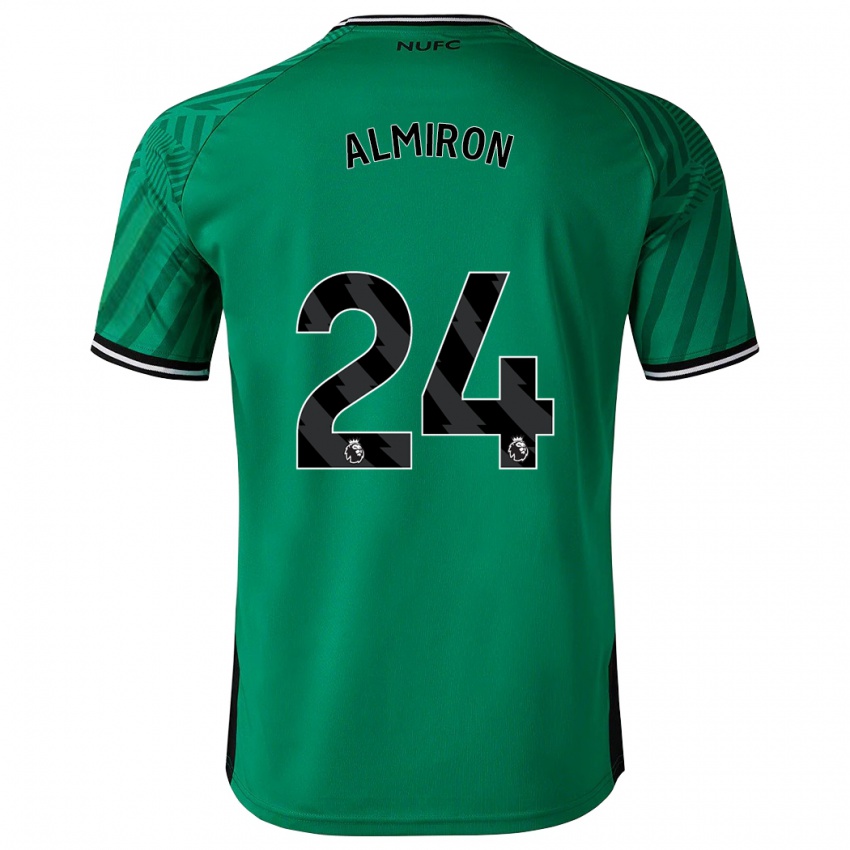 Mænd Miguel Almiron #24 Grøn Udebane Spillertrøjer 2023/24 Trøje T-Shirt