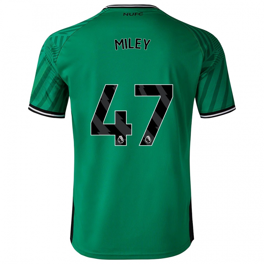 Mænd Jamie Miley #47 Grøn Udebane Spillertrøjer 2023/24 Trøje T-Shirt