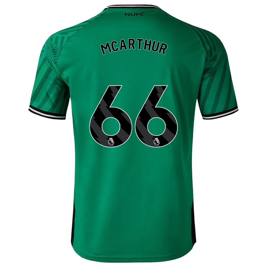 Mænd Charlie Mcarthur #66 Grøn Udebane Spillertrøjer 2023/24 Trøje T-Shirt
