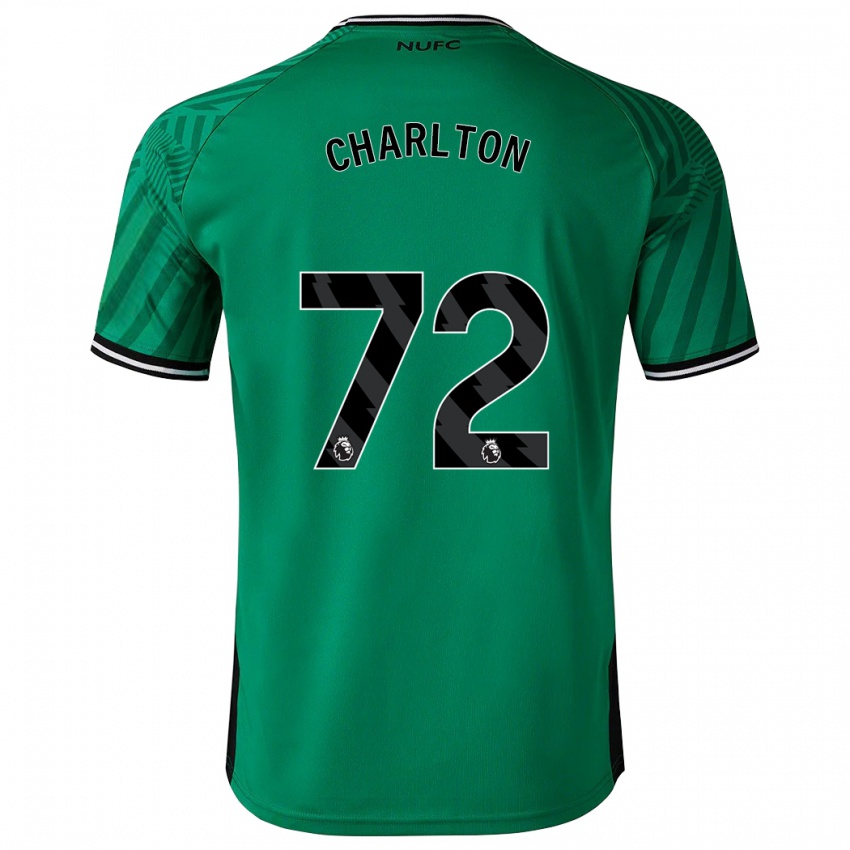 Mænd Dylan Charlton #72 Grøn Udebane Spillertrøjer 2023/24 Trøje T-Shirt