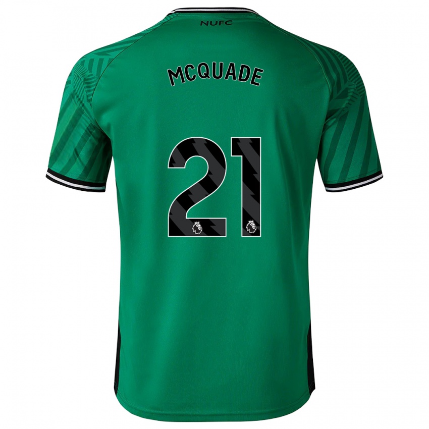 Mænd Jasmine Mcquade #21 Grøn Udebane Spillertrøjer 2023/24 Trøje T-Shirt