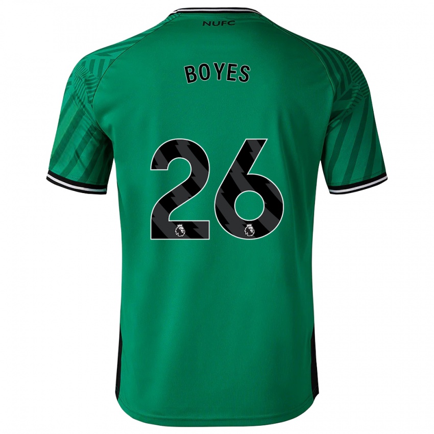 Mænd Grace Boyes #26 Grøn Udebane Spillertrøjer 2023/24 Trøje T-Shirt