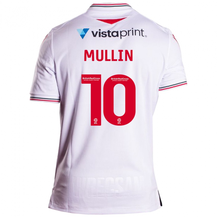 Mænd Paul Mullin #10 Hvid Udebane Spillertrøjer 2023/24 Trøje T-Shirt