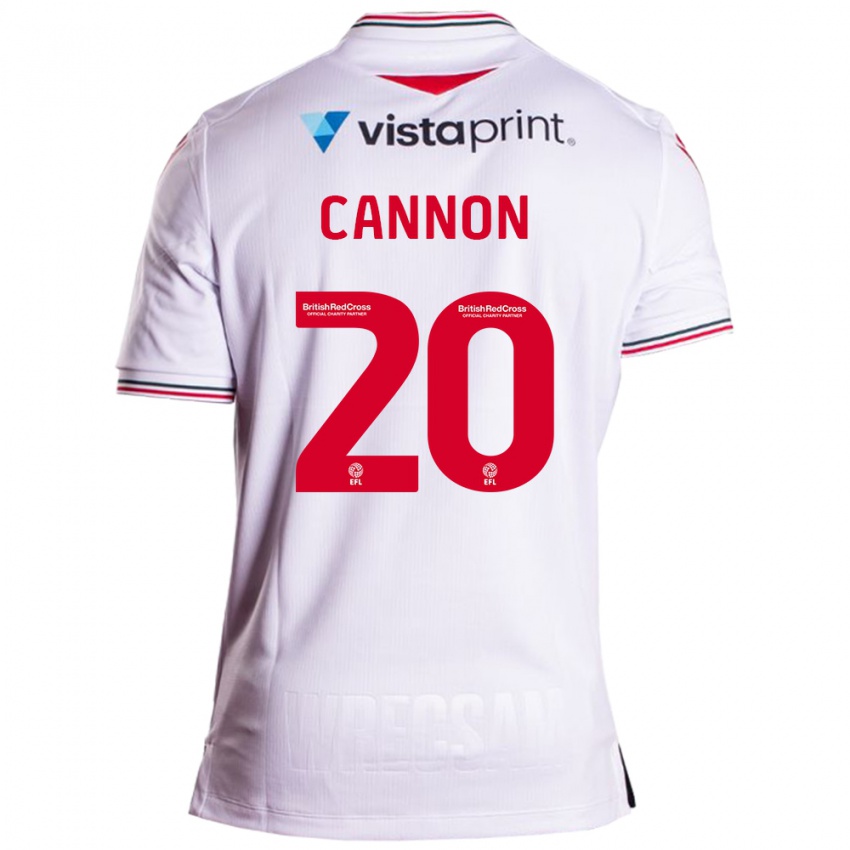 Mænd Andy Cannon #20 Hvid Udebane Spillertrøjer 2023/24 Trøje T-Shirt
