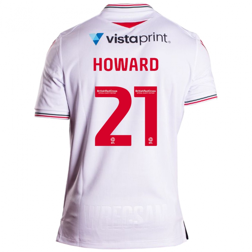 Mænd Mark Howard #21 Hvid Udebane Spillertrøjer 2023/24 Trøje T-Shirt