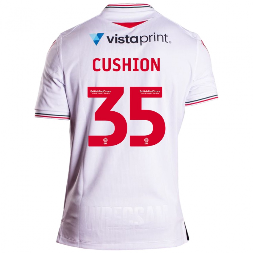 Mænd Owen Cushion #35 Hvid Udebane Spillertrøjer 2023/24 Trøje T-Shirt