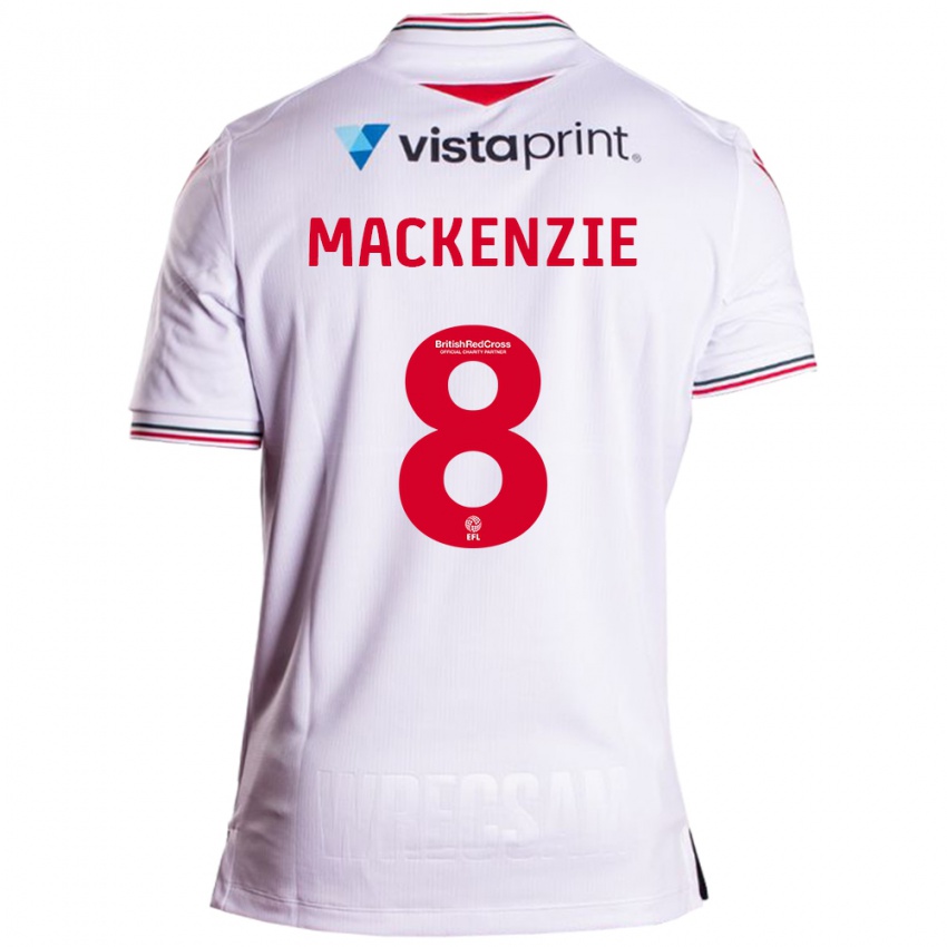 Mænd Libby Mackenzie #8 Hvid Udebane Spillertrøjer 2023/24 Trøje T-Shirt