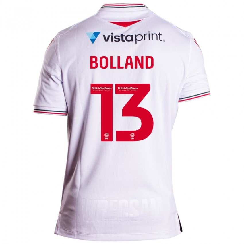 Mænd Charlotte Bolland #13 Hvid Udebane Spillertrøjer 2023/24 Trøje T-Shirt