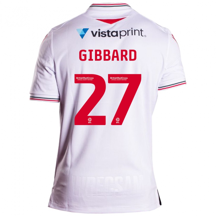 Mænd Mari Gibbard #27 Hvid Udebane Spillertrøjer 2023/24 Trøje T-Shirt