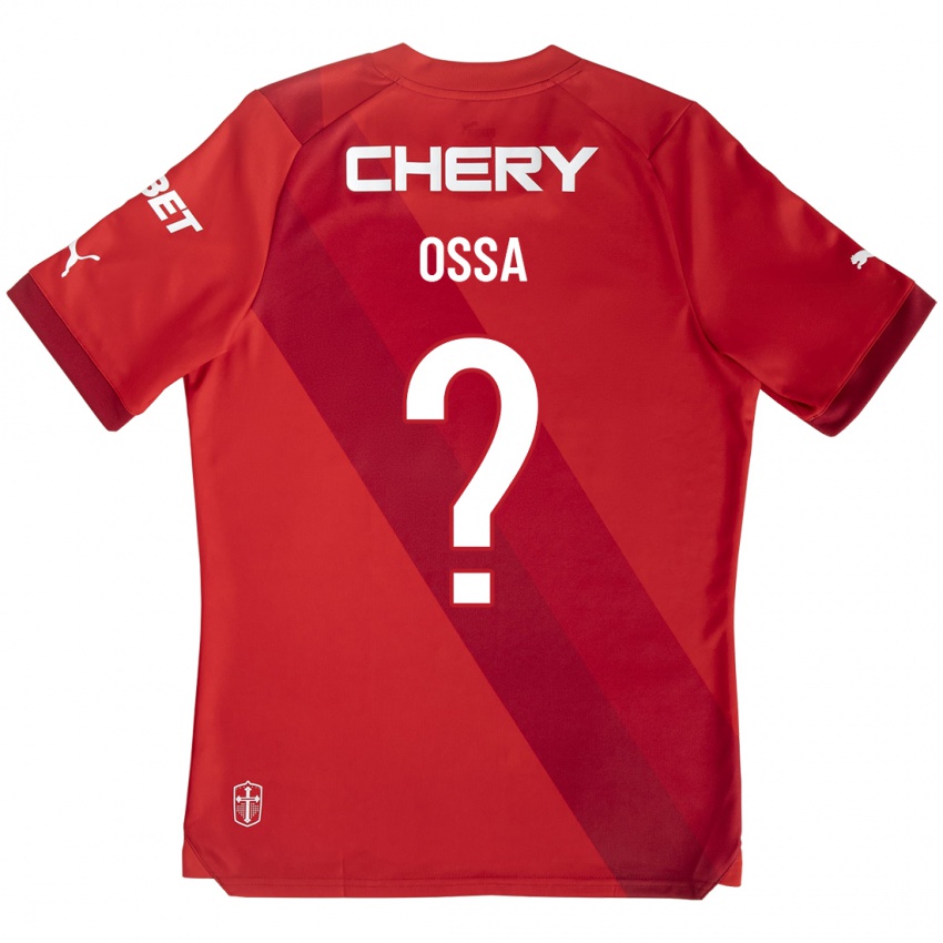 Mænd Diego Ossa #0 Rød Udebane Spillertrøjer 2023/24 Trøje T-Shirt