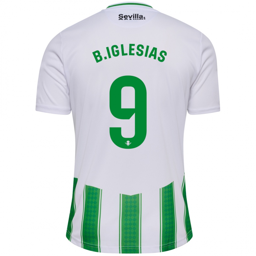 Kvinder Borja Iglesias #9 Hvid Hjemmebane Spillertrøjer 2023/24 Trøje T-Shirt