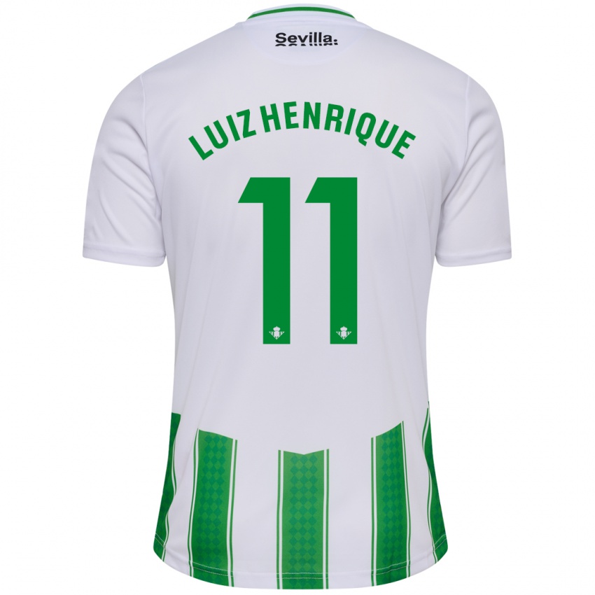 Kvinder Luiz Henrique #11 Hvid Hjemmebane Spillertrøjer 2023/24 Trøje T-Shirt