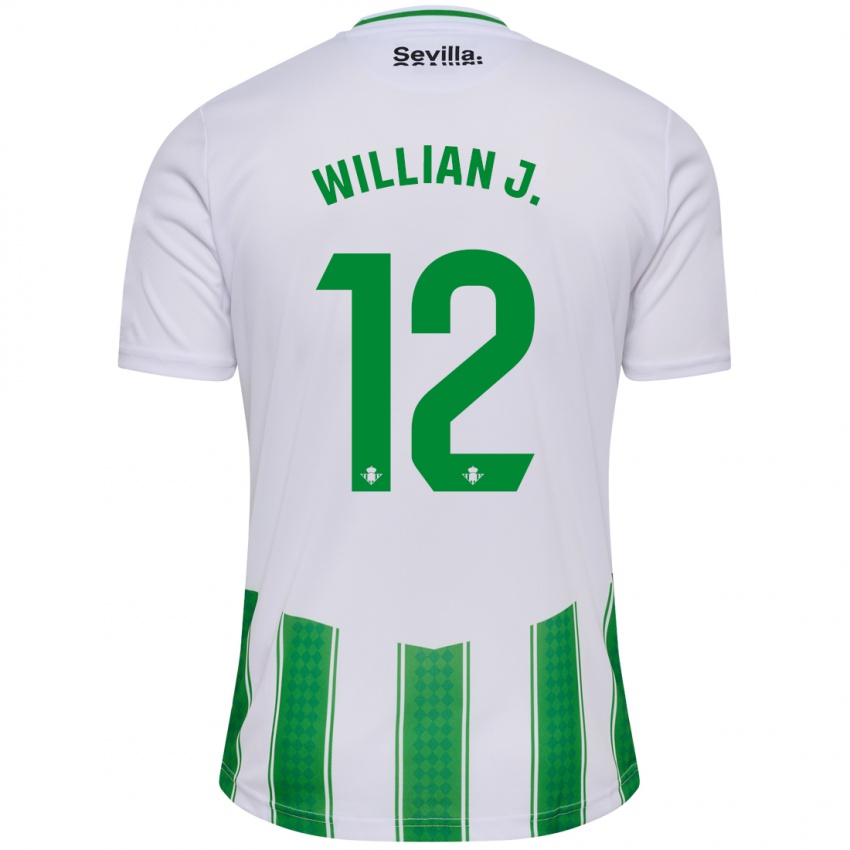 Kvinder Willian Jose #12 Hvid Hjemmebane Spillertrøjer 2023/24 Trøje T-Shirt