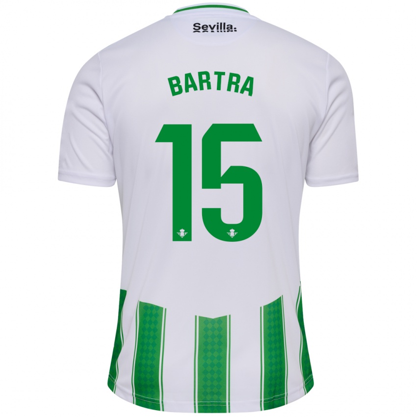 Kvinder Marc Bartra #15 Hvid Hjemmebane Spillertrøjer 2023/24 Trøje T-Shirt