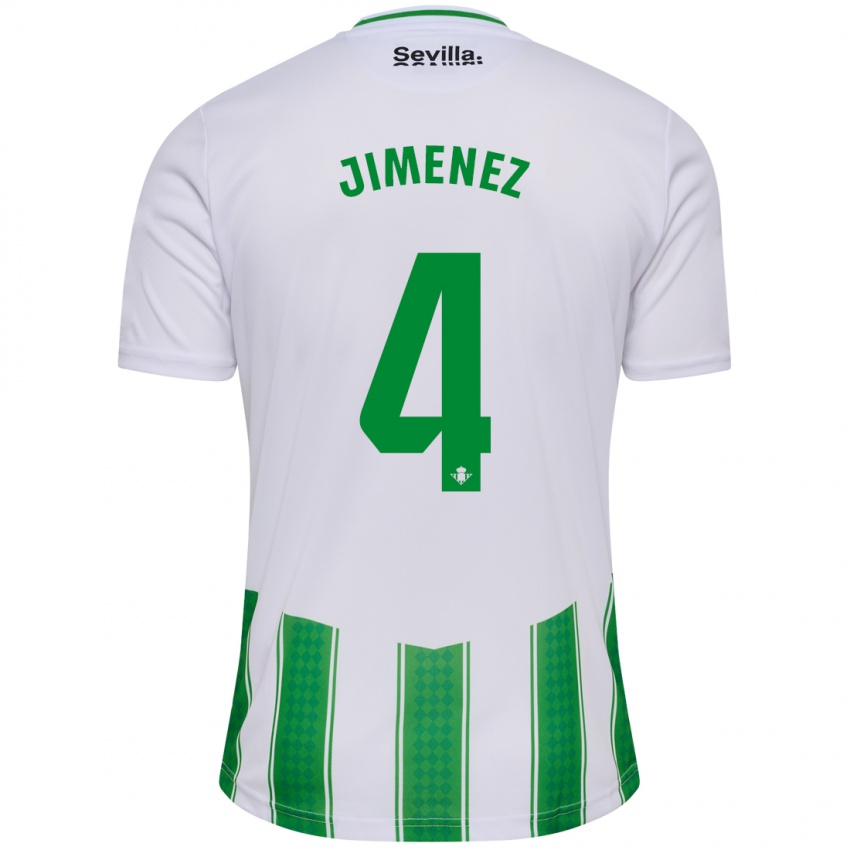 Kvinder María Jiménez Gutiérrez #4 Hvid Hjemmebane Spillertrøjer 2023/24 Trøje T-Shirt