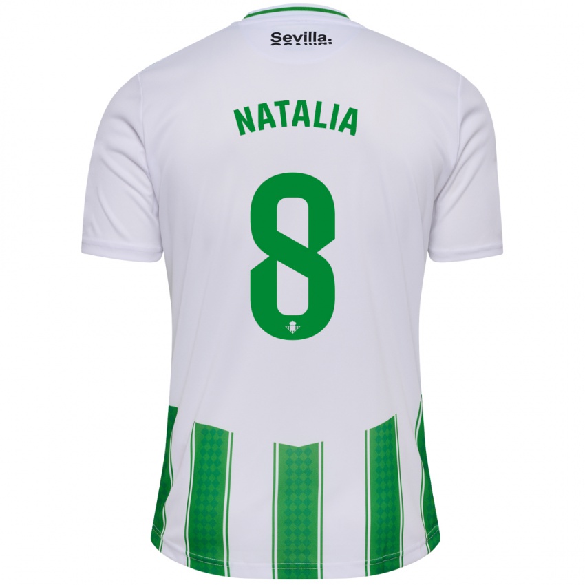 Kvinder Natalia Montilla Martinez #8 Hvid Hjemmebane Spillertrøjer 2023/24 Trøje T-Shirt