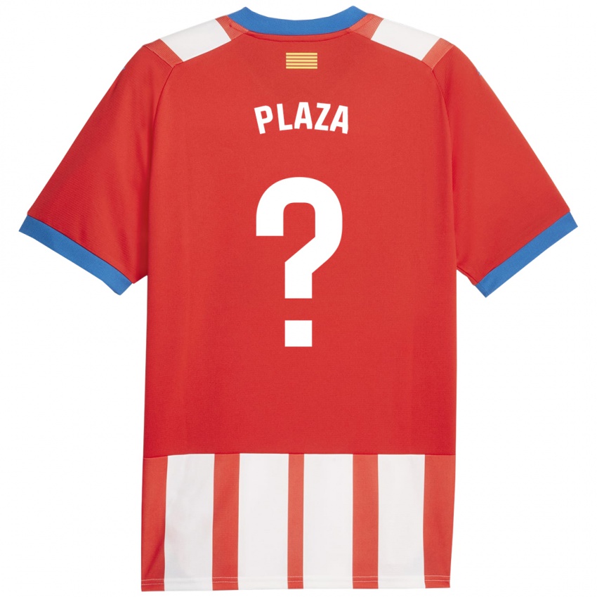 Kvinder Nacho Plaza #0 Rød Hvid Hjemmebane Spillertrøjer 2023/24 Trøje T-Shirt
