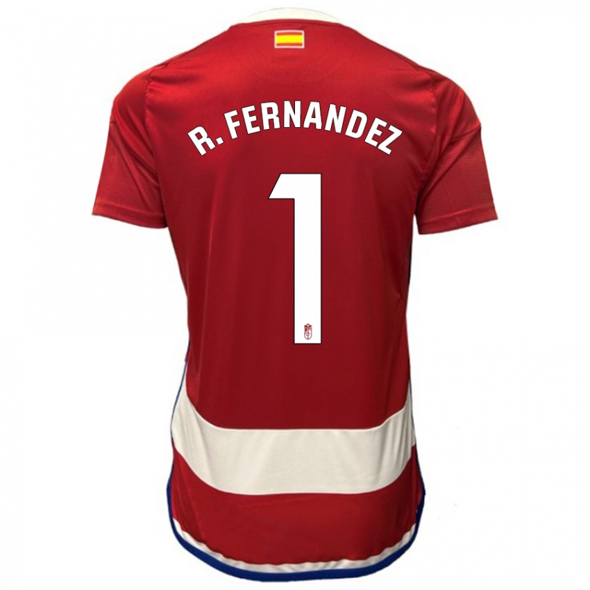 Kvinder Raúl Fernández #1 Rød Hjemmebane Spillertrøjer 2023/24 Trøje T-Shirt