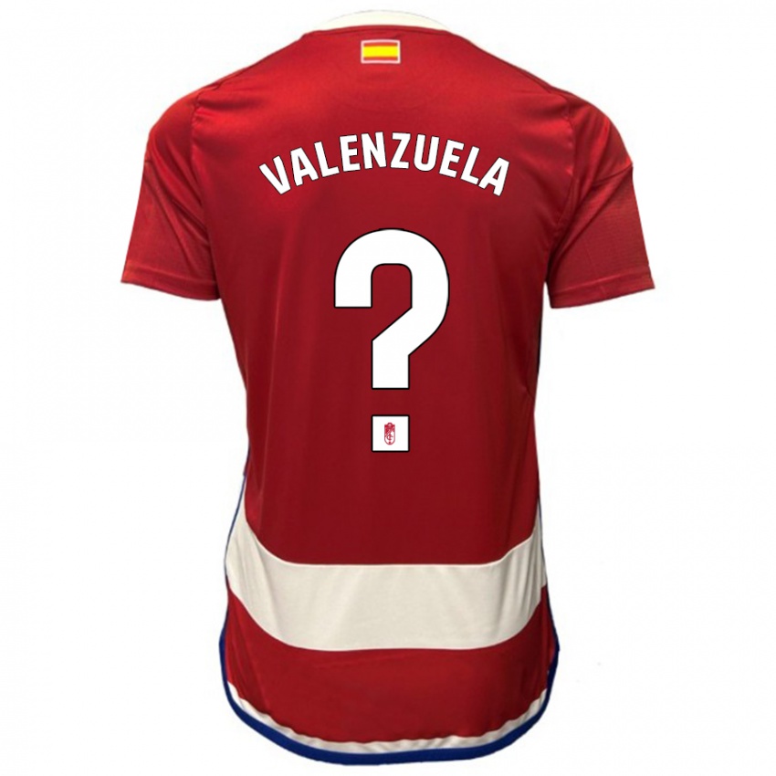 Kvinder Adrián Valenzuela #0 Rød Hjemmebane Spillertrøjer 2023/24 Trøje T-Shirt