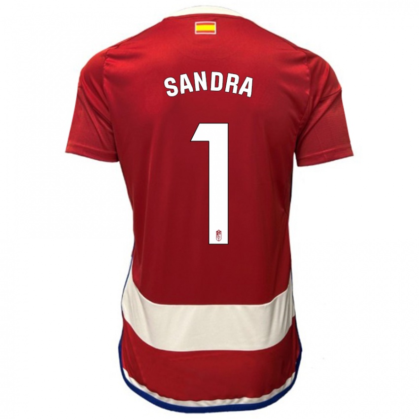 Kvinder Sandra #1 Rød Hjemmebane Spillertrøjer 2023/24 Trøje T-Shirt