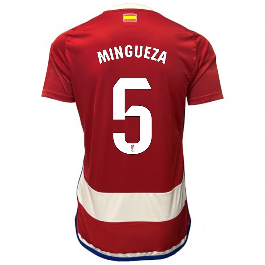 Kvinder Ariadna Mingueza #5 Rød Hjemmebane Spillertrøjer 2023/24 Trøje T-Shirt