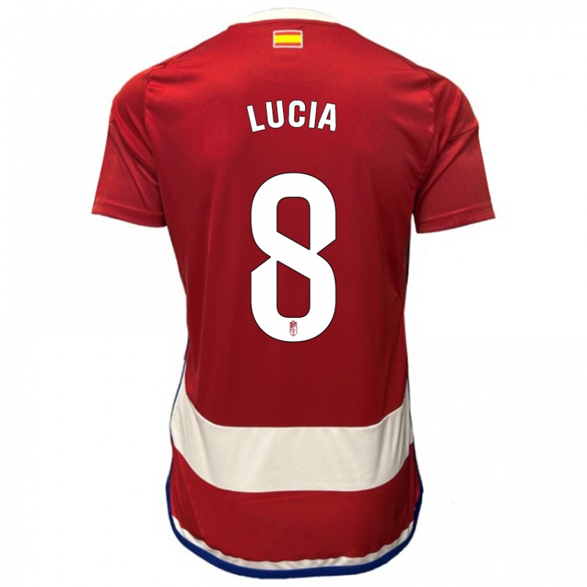 Kvinder Lucía Martínez #8 Rød Hjemmebane Spillertrøjer 2023/24 Trøje T-Shirt
