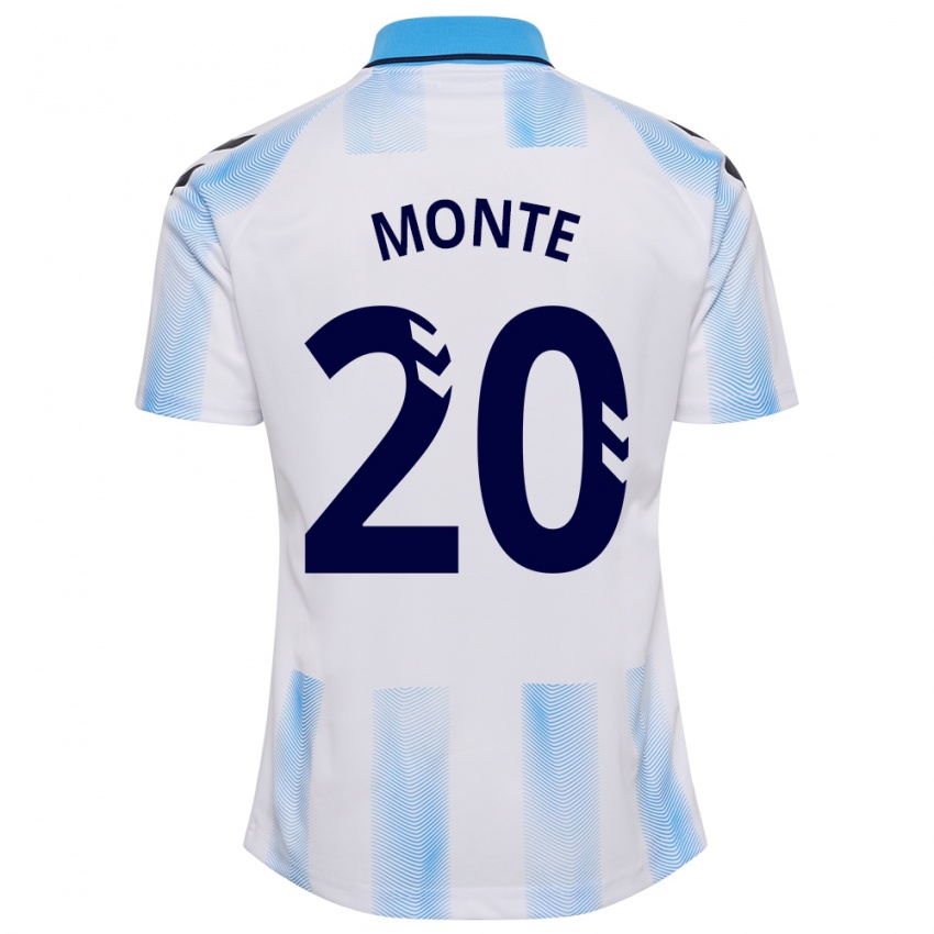 Kvinder Nélson Monte #20 Hvid Blå Hjemmebane Spillertrøjer 2023/24 Trøje T-Shirt