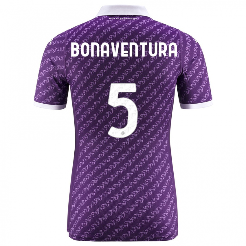 Kvinder Giacomo Bonaventura #5 Viol Hjemmebane Spillertrøjer 2023/24 Trøje T-Shirt