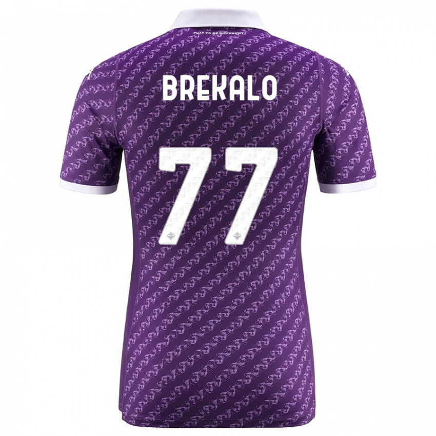 Kvinder Josip Brekalo #77 Viol Hjemmebane Spillertrøjer 2023/24 Trøje T-Shirt