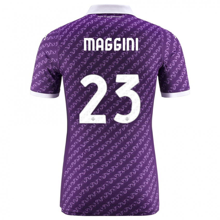 Kvinder Filippo Maggini #23 Viol Hjemmebane Spillertrøjer 2023/24 Trøje T-Shirt