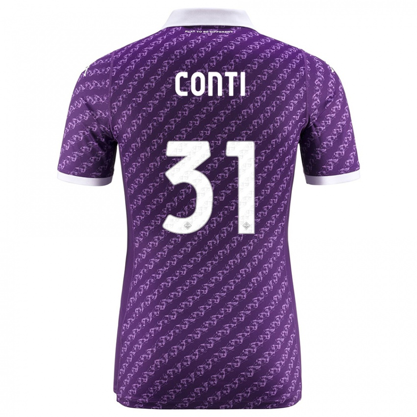 Kvinder Gabriele Conti #31 Viol Hjemmebane Spillertrøjer 2023/24 Trøje T-Shirt