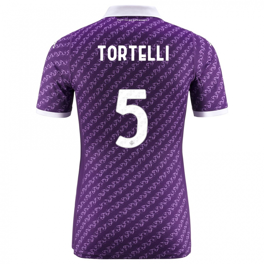 Kvinder Alice Tortelli #5 Viol Hjemmebane Spillertrøjer 2023/24 Trøje T-Shirt