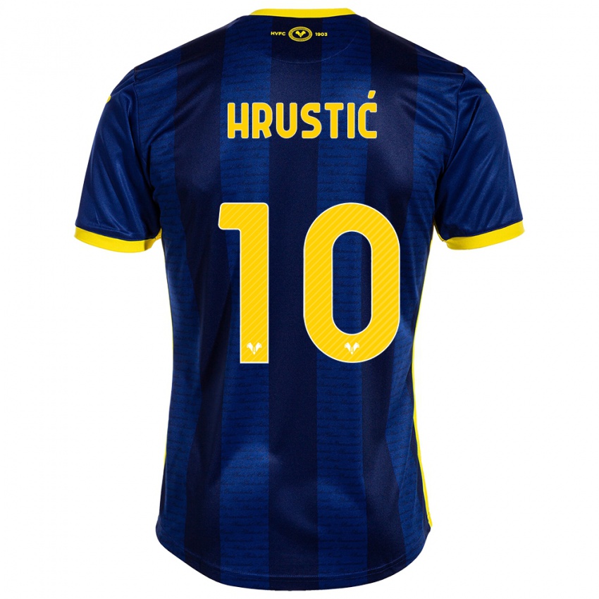 Kvinder Ajdin Hrustic #10 Flåde Hjemmebane Spillertrøjer 2023/24 Trøje T-Shirt