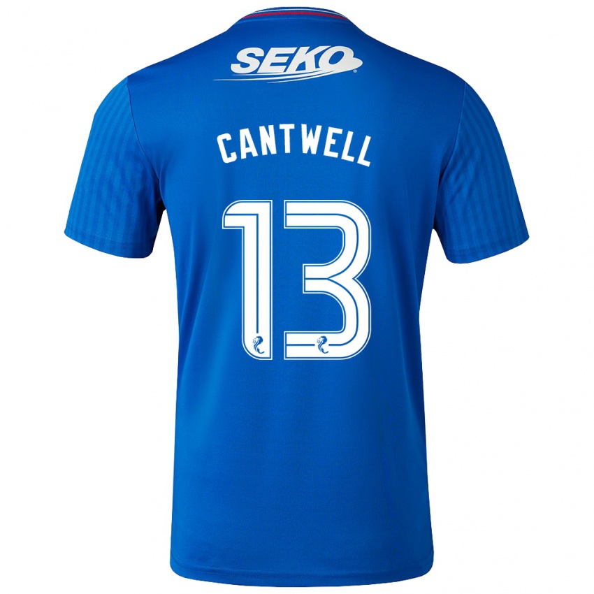 Kvinder Todd Cantwell #13 Blå Hjemmebane Spillertrøjer 2023/24 Trøje T-Shirt