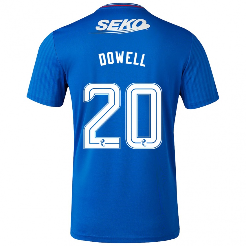 Kvinder Kieran Dowell #20 Blå Hjemmebane Spillertrøjer 2023/24 Trøje T-Shirt