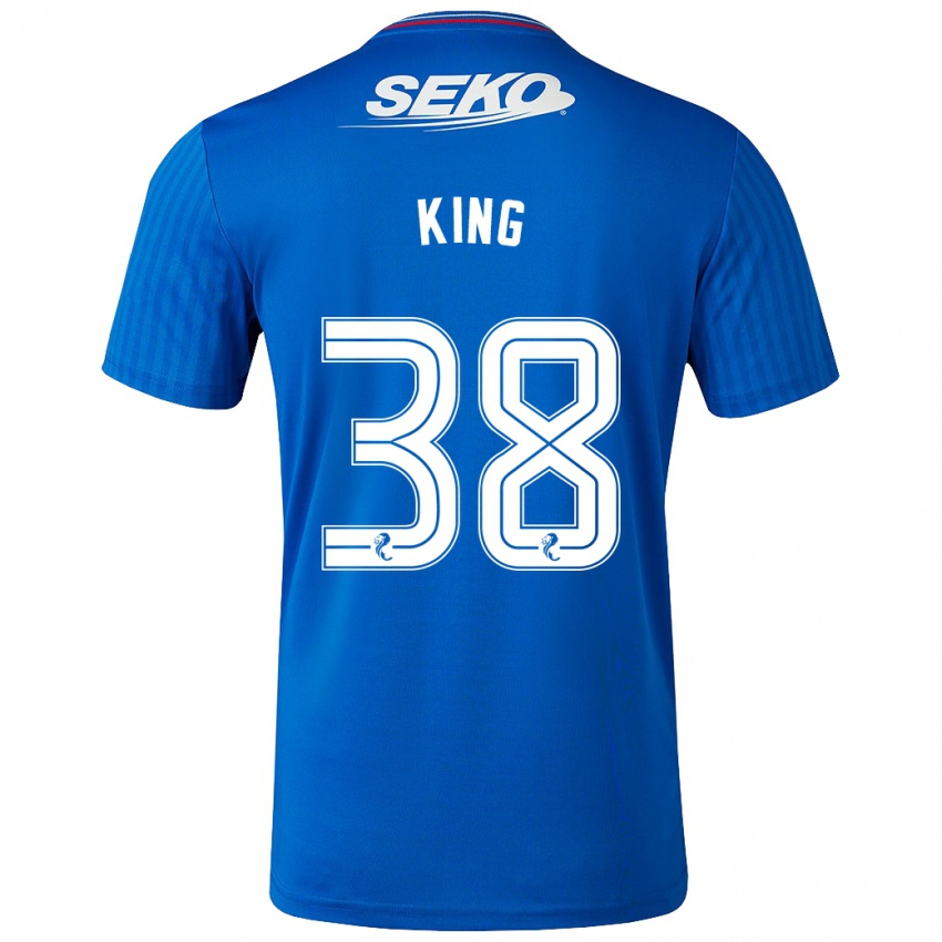 Kvinder Leon King #38 Blå Hjemmebane Spillertrøjer 2023/24 Trøje T-Shirt